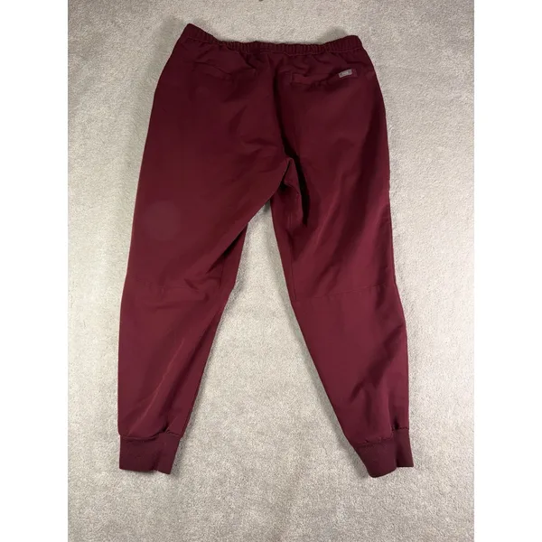 figs scrub set Mens tansen jogger pants (L Short) / leon top (L) Burgundy - Image 13