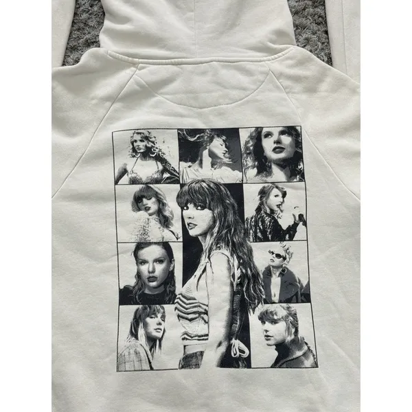 Taylor Swift Official The Eras Tour Sweatshirt Hoodie Adult Size XL Unisex Cream - Image 5