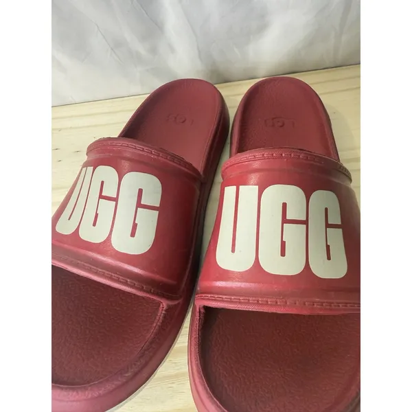 UGG Women’s Slide Sandals Size 8 Red Casual Beach Summer Footwear - Image 6