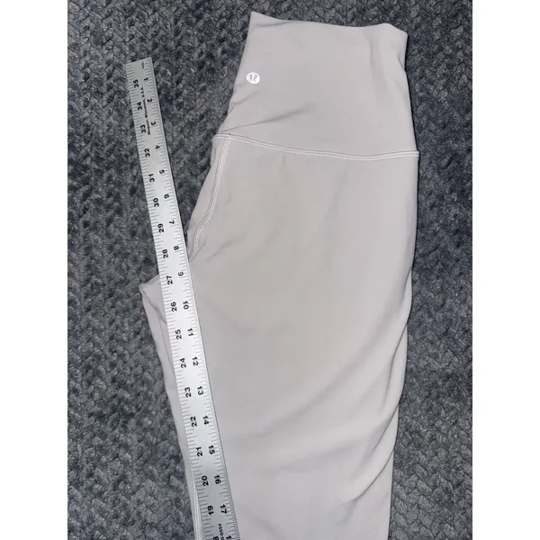 LULULEMON Women's Align Pant Light Gray Soft High Rise Size 8 - Image 8