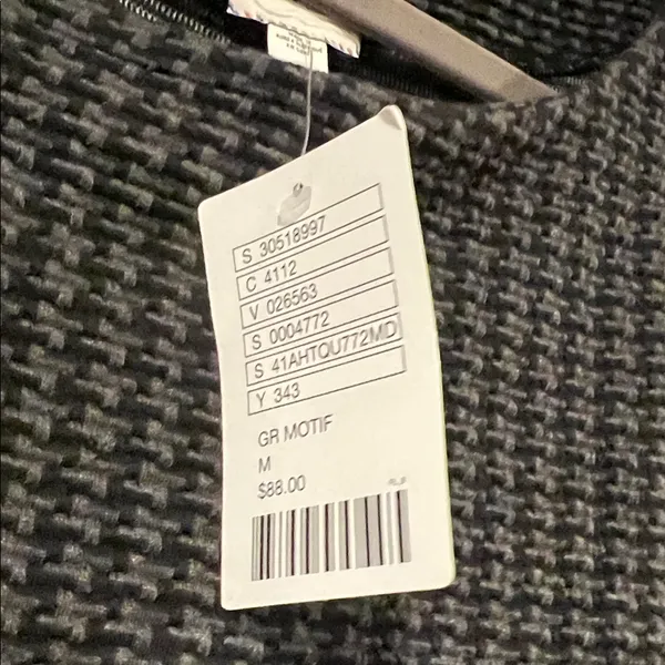 Anthropologie Black and‎ Gray Dress with Lace Accents medium - Image 7