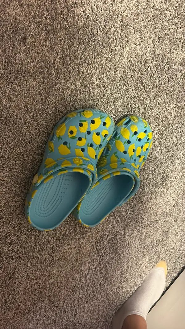 Lemon Crocs Classic Clogs - Image 4