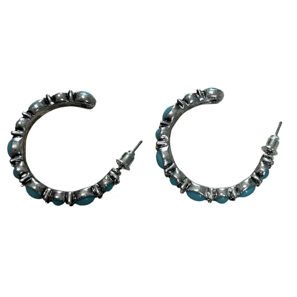 Story by Davinci Earring Set Women OS Turquoise Silver Southwestern Boho 3 Pairs - Image 5