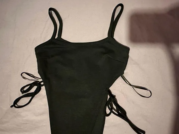 Princess Polly Black  High-Leg Bodysuit - Image 3