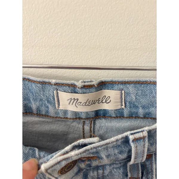 Madewell Balloon Jeans Light Wash Denim High Rise Waist‎ Size 27 - Image 2