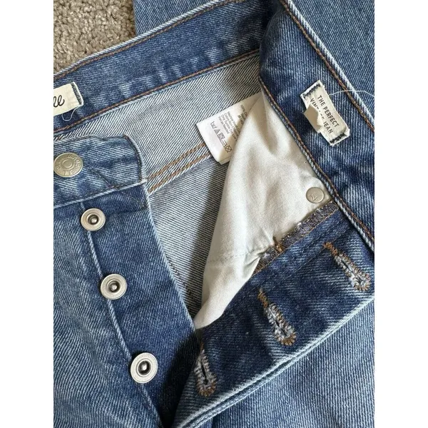 Madewell The Perfect Vintage Jeans Cormie Wash Button Fly High Waist Size 23 - Image 8