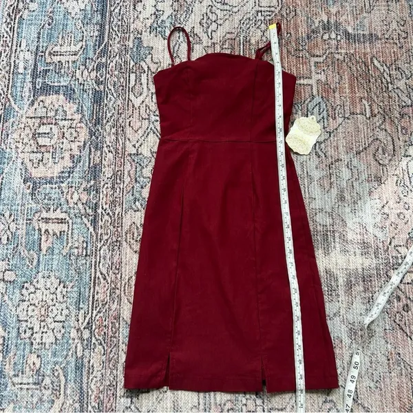 Altar’d State NWT Burgundy Spaghetti Strap Mini Dress Size XS - Image 13