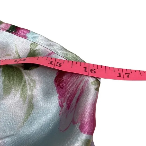 Y2K Vintage Secret Treasures Floral Satin babydoll slip dress camisole small - Image 6