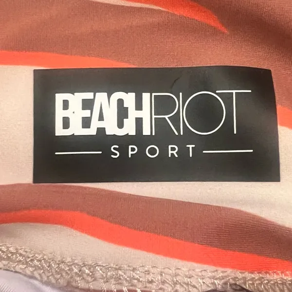 Beach Riot Sport Piper‎ High Rise Stretch Leggings in Cloud Cream Zebra Size XS - Image 8