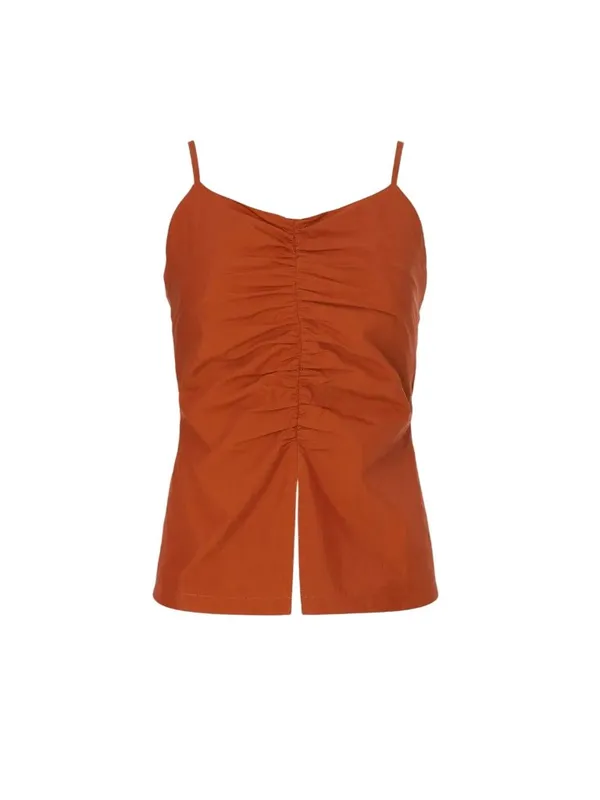 DRAE Shirred Backless Camisole in Small Womens Sleeveless Tank Top - Image 9