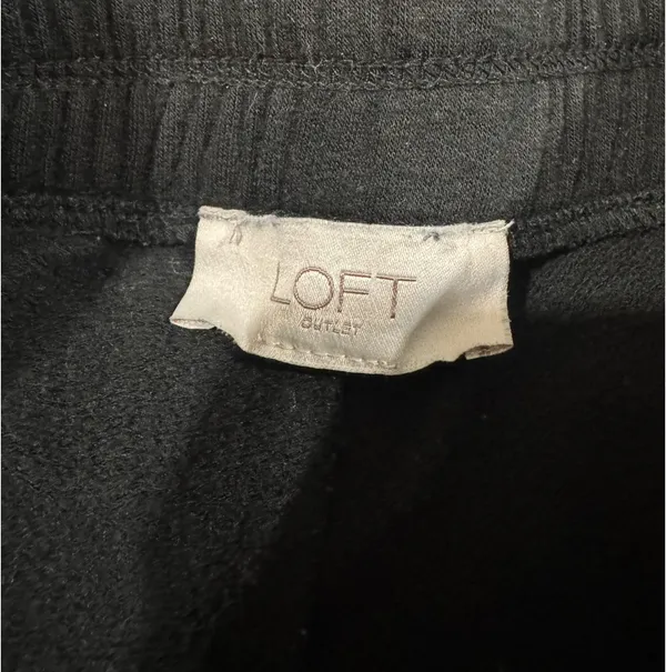 Loft Black Lounge / Athletic Shorts with Drawstring - Image 2