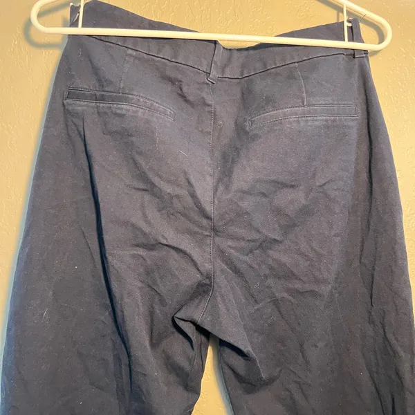 Old Navy Women's Flare Jeans - Navy Blue Wide Leg SZ 8 High-Rise Y2K Pixie - Image 6