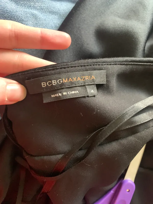 BCBGMAXAZRIA Vintage Black Gown - Image 3