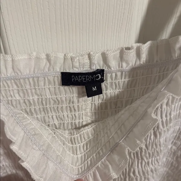 Papermoon Ivory/White Textured Maxi Dress - Image 2
