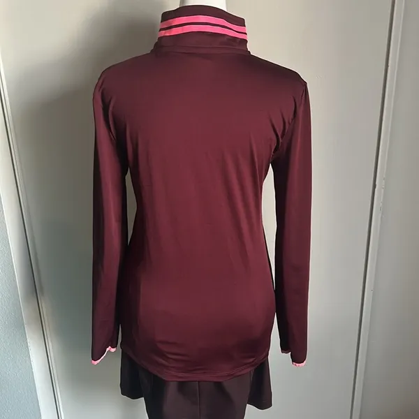 PINK Women’s Slim Fit Quarter Zip Pullover Athletic Workout Jacket - Image 5