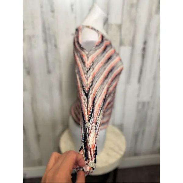 Anthropologie Postmark Malu Striped Sweater medium Multi color space dye - Image 10