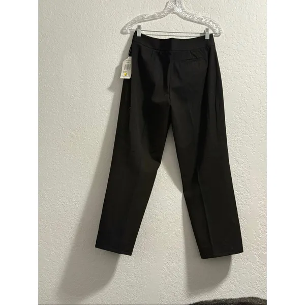 Nwt Laura Ashley Jet Black Cotton With Stretch Sz 6p Spring I Pants Msrp $72.00 - Image 3