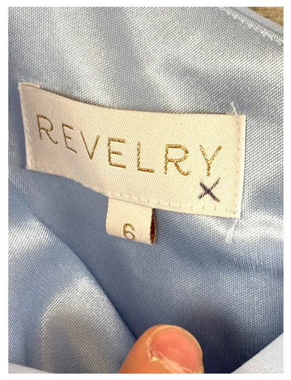 Revelry Rowan periwinkle crepe dress NWT - Image 5