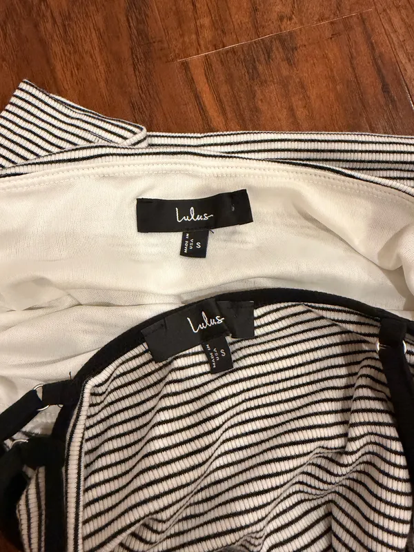 Matching Set Lulus Skirt & Top stripe  - Image 2