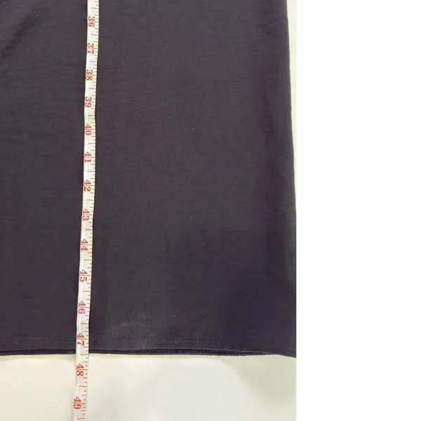 Zara Women Maxi Dress Black L Sleeveless Crew Neck Minimalist Chic - Image 7