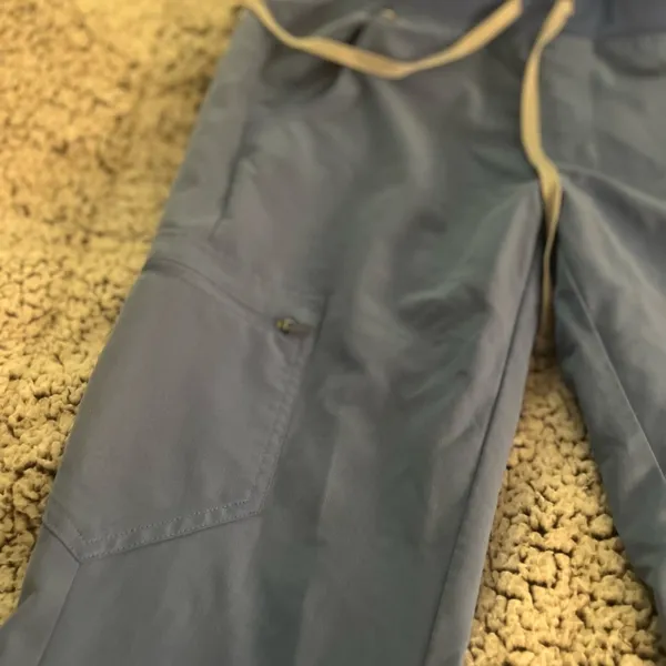 Figs Technical Collection baby blue joggers. Womens XS - Image 3