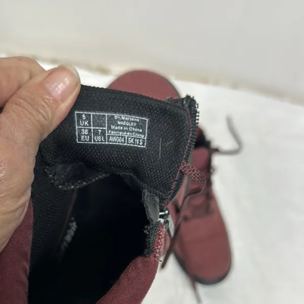 Dr. Martens Women's Shoes Red 7M Maegley Soft Wair Lace Up AW004 Boots - Image 9