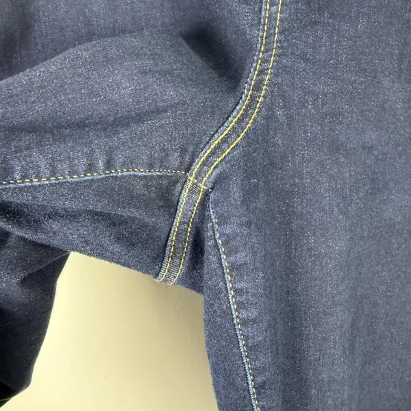 Super Soft Jegging Jeans Dark Wash Hi-Rise Plus Size 22S 22 SHORT EUC - Image 4