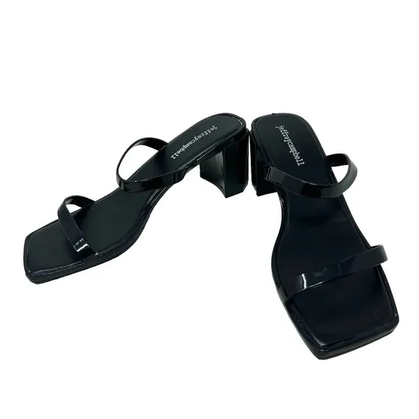 Jeffrey Campbell Jamm-3 Jelly‎ Black Mule Slide Sandals Size 9 - Image 2