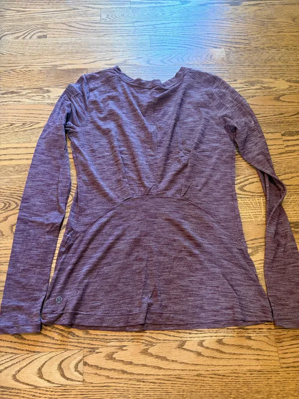 Lululemon Longsleeve Top Space Dye Purple - Image 2
