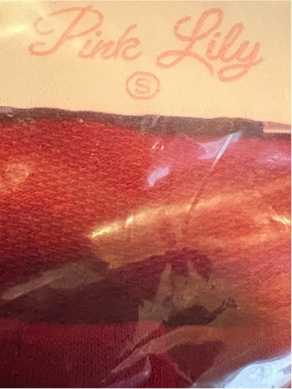 Pink Lily "Take the Leap" Henley Waffle Knit Blouse Size S Cranberry NWT - Image 6