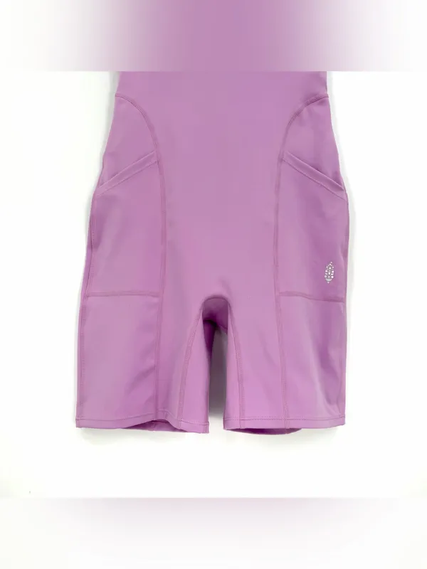 FREE PEOPLE Movement Here On Out Onesie Romper Lilac Pink S - Image 3