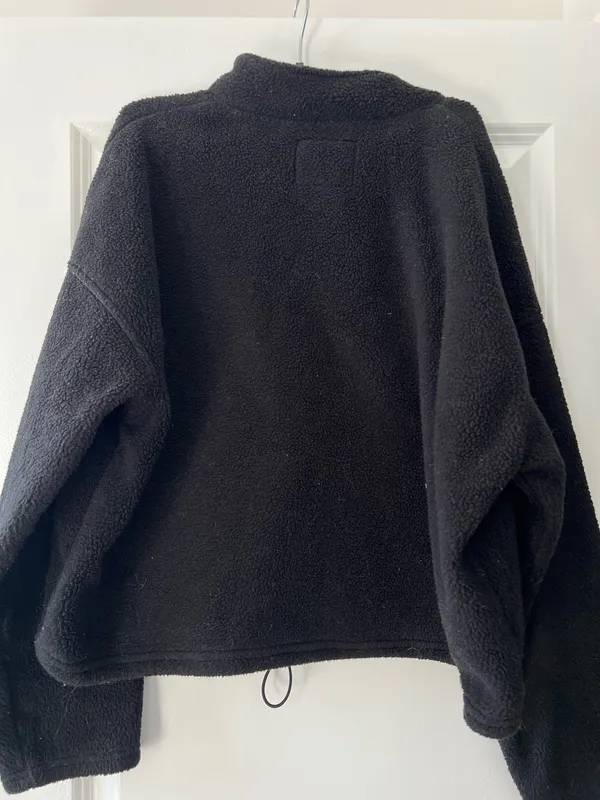 American Eagle Quarter-Zip Sherpa black - Image 2