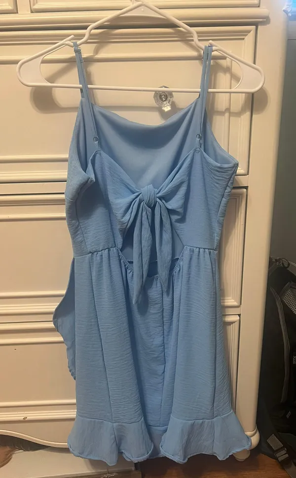 Cute mini dress blue Size L - Image 3
