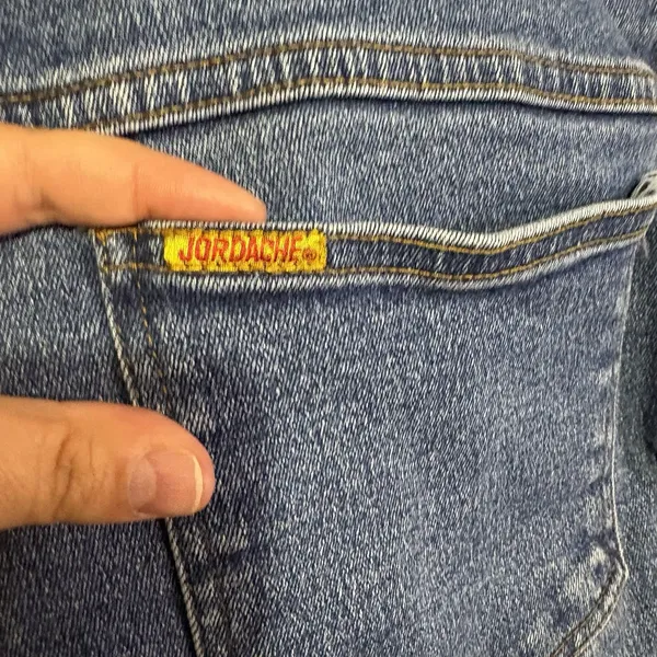 Vintage Y2K Jordache Denim Mini Skirt Blue Jean Skirt Women’s Size 14 Approx - Image 4