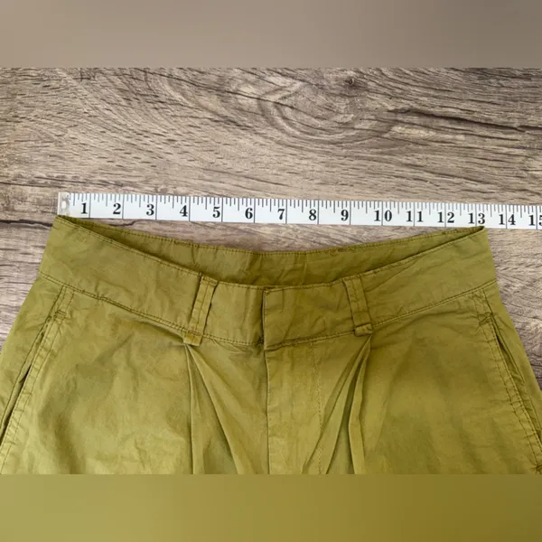Free‎ people olive green pleated pants size 0 - Image 4