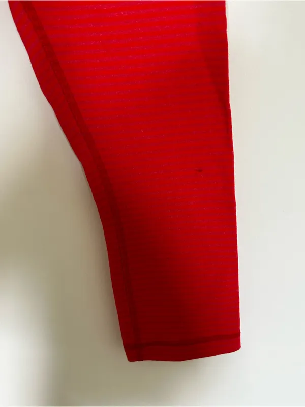Lululemon Striped‎ Cropped Leggings Size 6 - Image 3