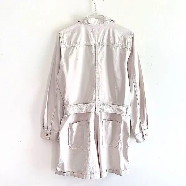 J. Crew Foundry Chino Short Coveralls Romper in Khaki Size 8 - Image 11