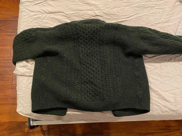 Aran Woollen Mills Green Wool Sweater - Image 4