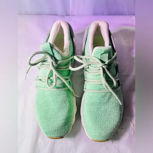 Sorel Mint Green Knit Lace-Up Athletic Sneakers - Image 4