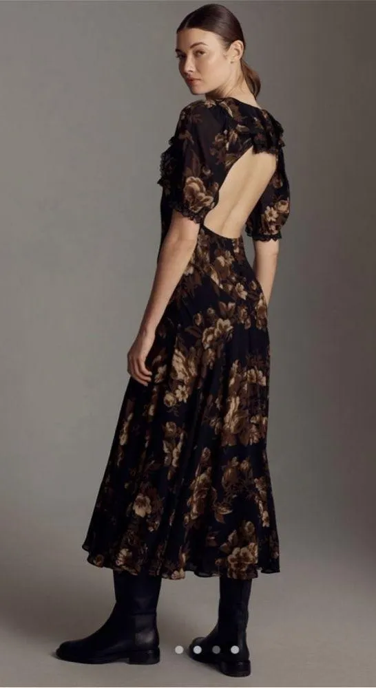 Reformation Evra Dress Open Back Size 6 New With Tags - Image 2