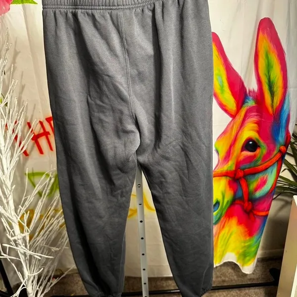 B137. Disney grey Mickey Mouse sweatpants Size M - Image 4