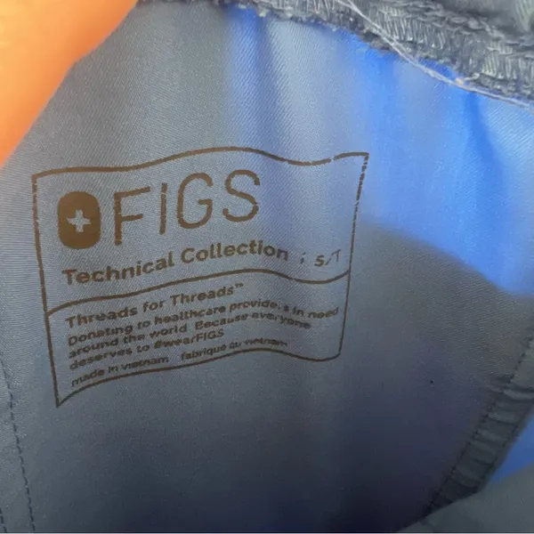 FIGS Blue Scrub Pants Small - Image 6