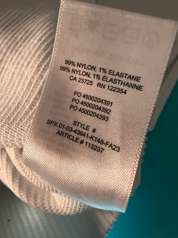 Babaton Sculpt Knit Ribbed Top White Size Small - Image 5