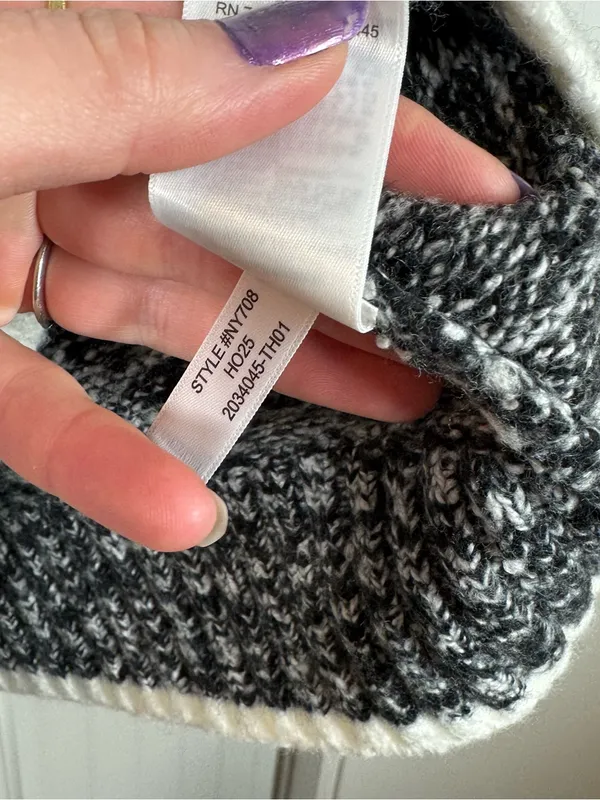 Madewell Marled‎ Mockneck Sweater Black And White Marl 2025 size small wool - Image 7