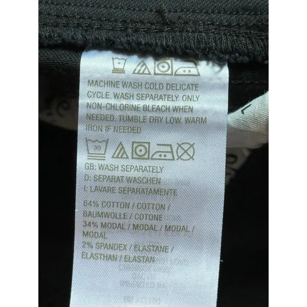 NWOT Womens Belle Kim Gravel pull on black‎ pants stretch size 12P - Image 10