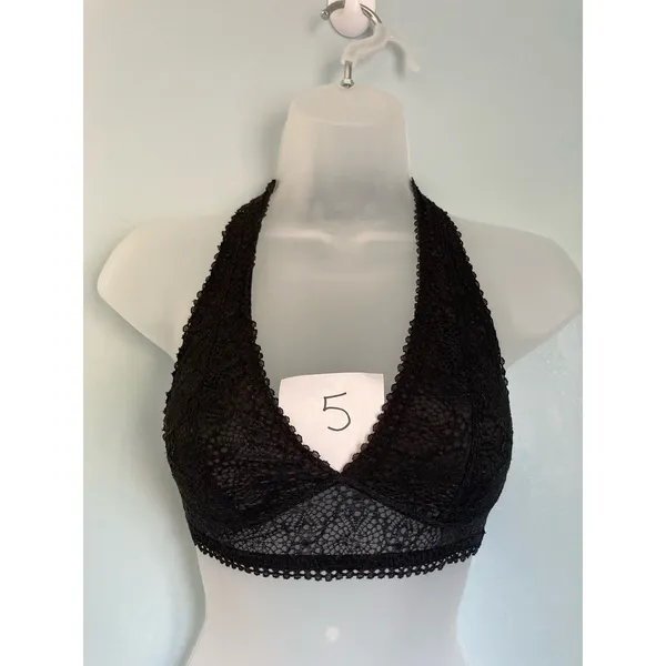 Victoria's Secret Bralette Black XS Lace Feminine Whimsygoth - Image 3