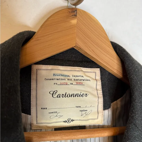 Anthropologie gray stretch blazer jacket - Image 4