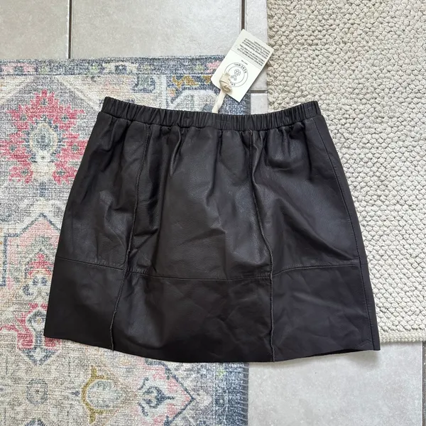 Urban Outfitters Urban Renewal Leather Mini Skirt - Image 3