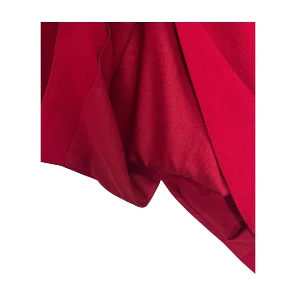 Dress The Population Midi Dress Womens Small Red Sleeveless V Neck Cocktail Sexy - Image 6