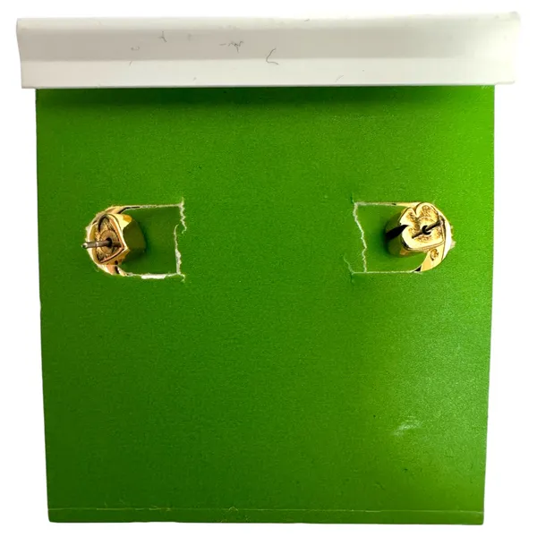 Kate Spade Rise and Shine Glitter Multicolor Gold Stud Earrings NEW in Package - Image 3